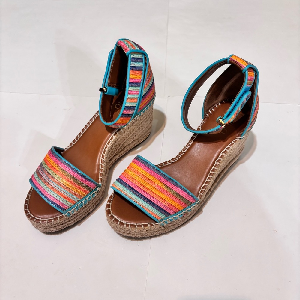 Franco Sarto Multicolor Espadrille Wedges